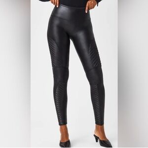 SPANX Moto Faux Leather Leggings